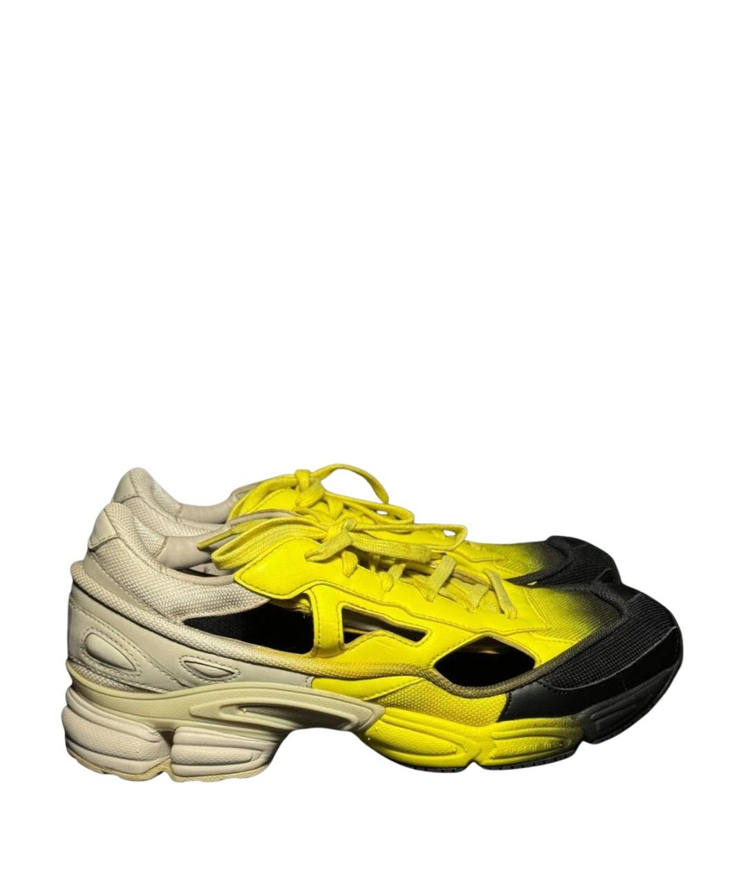 ADIDAS X RAF SIMONS Желтые кожаные кроссовки, фото 1