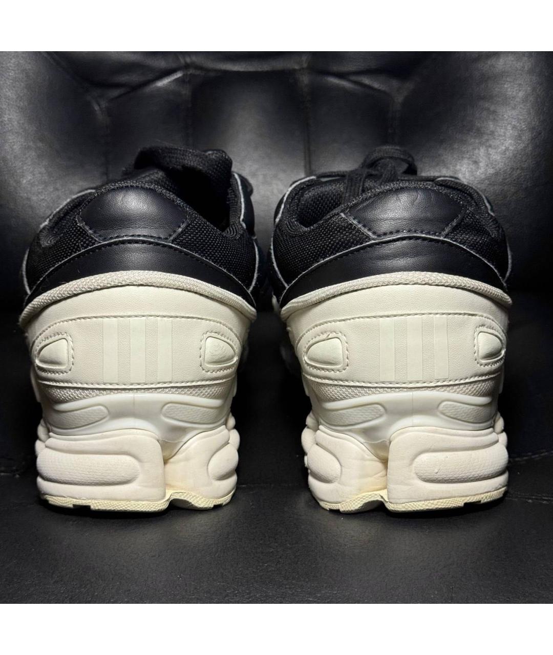 ADIDAS X RAF SIMONS Черные текстильные низкие кроссовки / кеды, фото 2