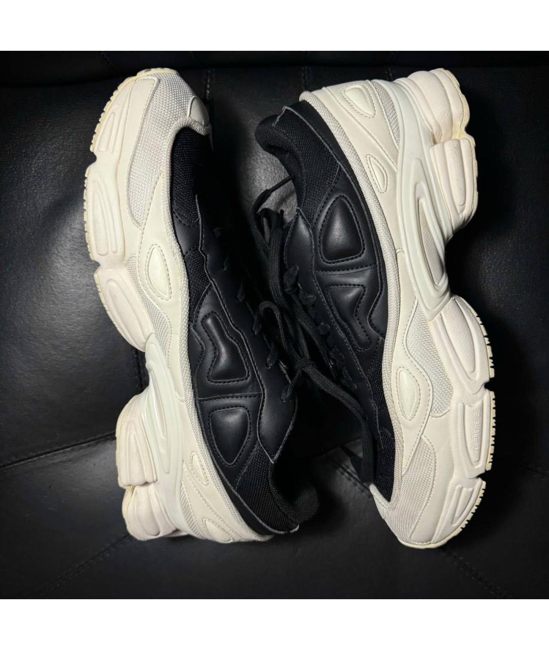 ADIDAS X RAF SIMONS Черные текстильные низкие кроссовки / кеды, фото 5