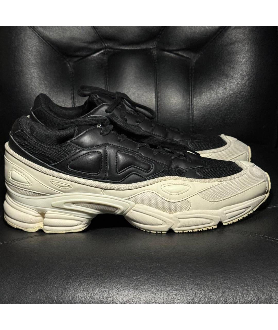 ADIDAS X RAF SIMONS Черные текстильные низкие кроссовки / кеды, фото 9