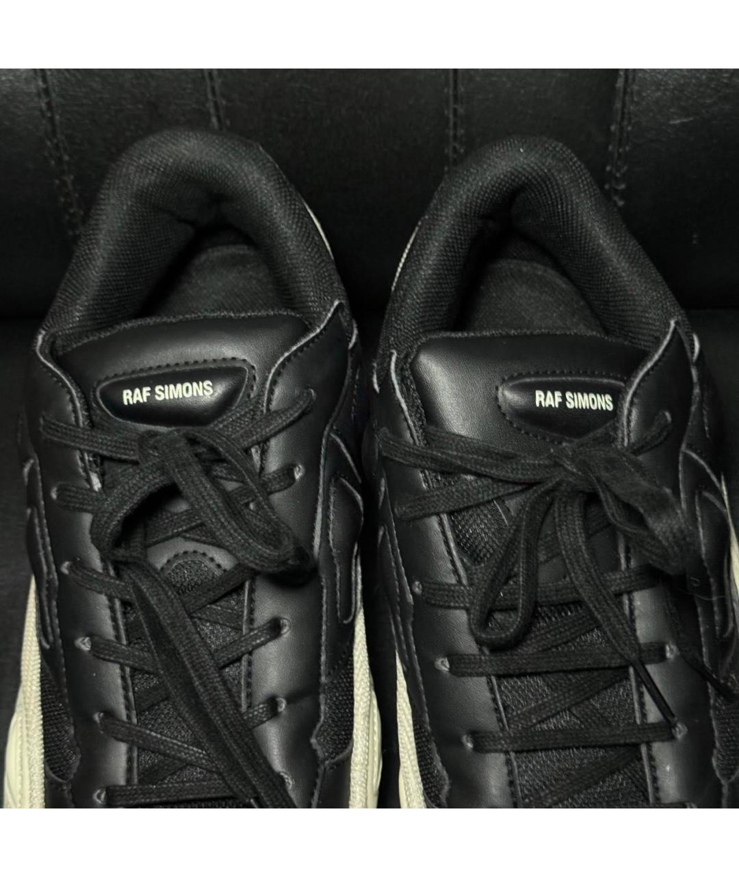 ADIDAS X RAF SIMONS Черные текстильные низкие кроссовки / кеды, фото 8