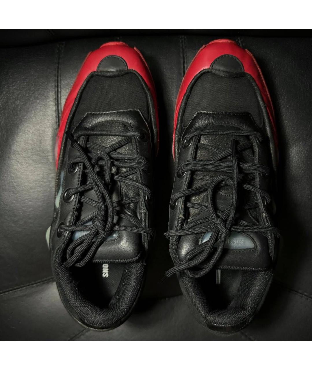 ADIDAS X RAF SIMONS Красные кожаные низкие кроссовки / кеды, фото 6