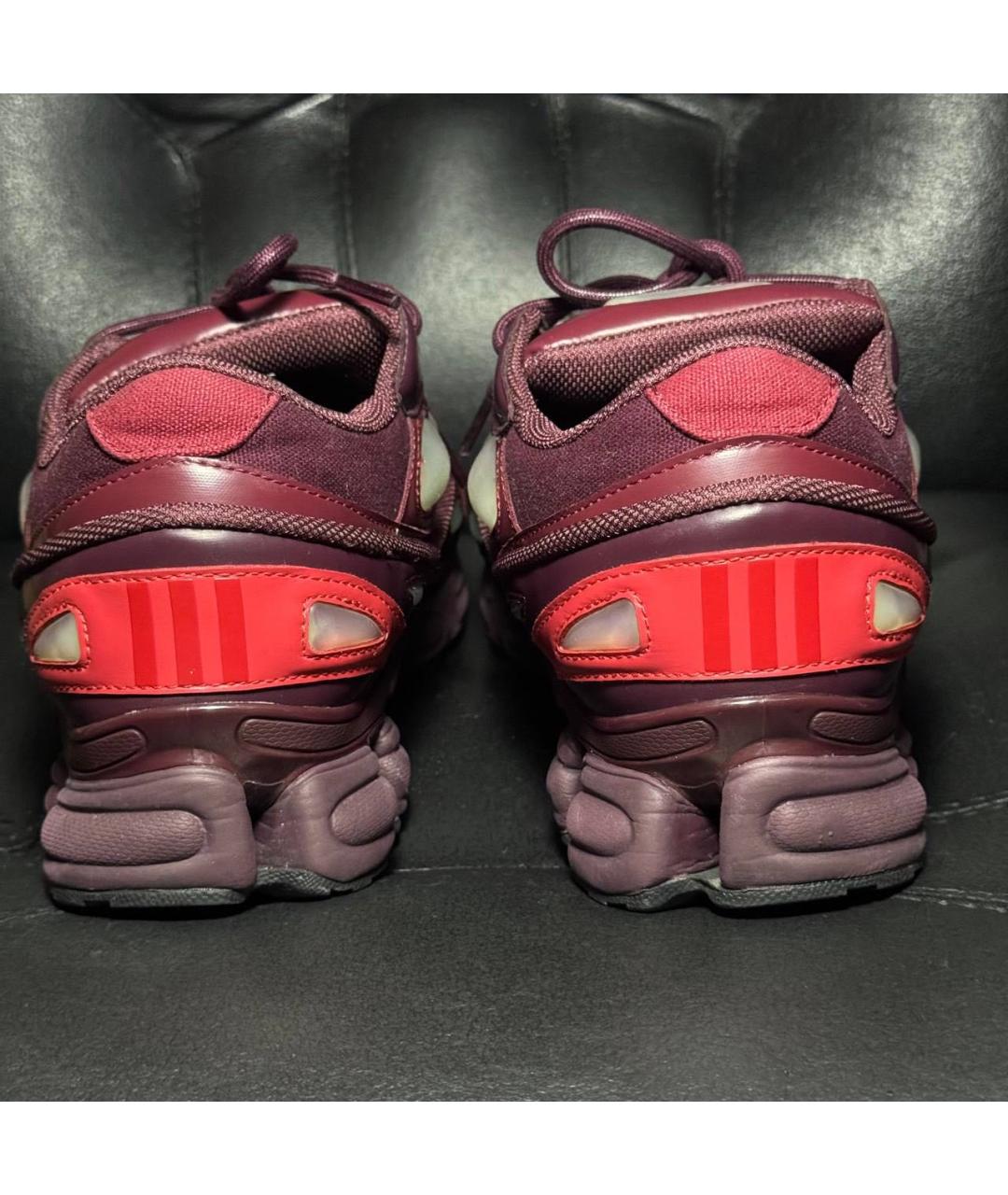 ADIDAS X RAF SIMONS Красные текстильные низкие кроссовки / кеды, фото 2