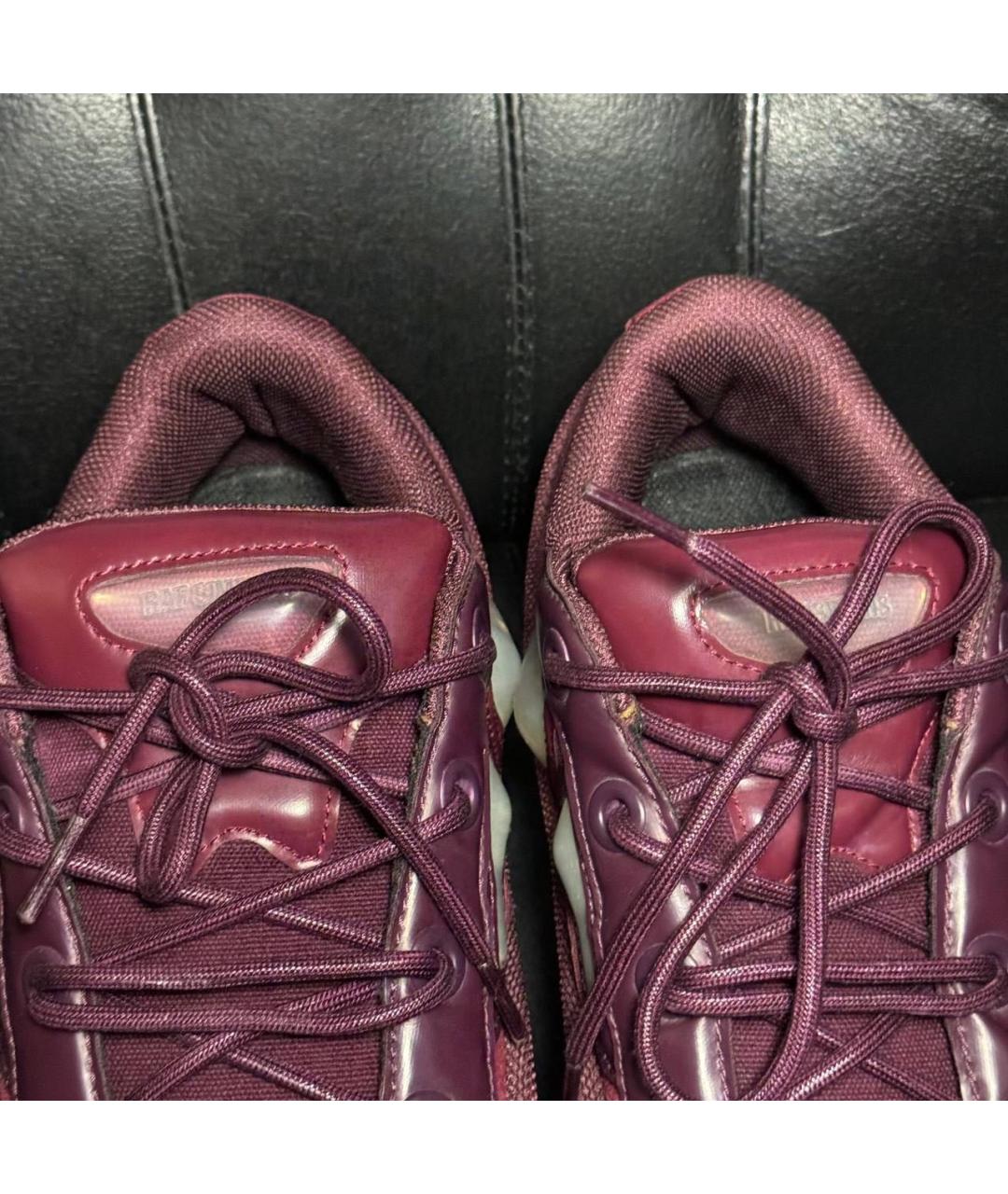 ADIDAS X RAF SIMONS Красные текстильные низкие кроссовки / кеды, фото 6