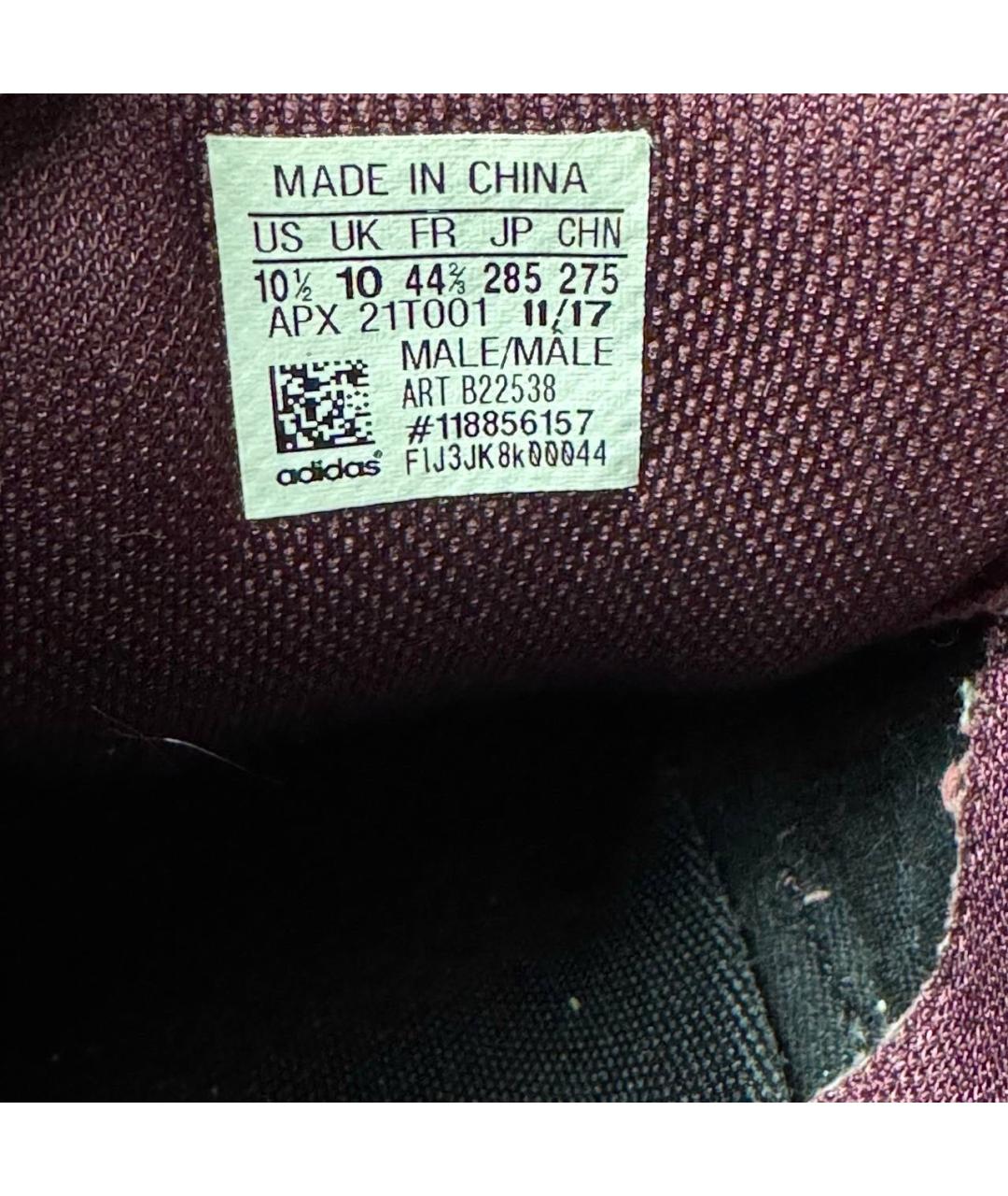 ADIDAS X RAF SIMONS Красные текстильные низкие кроссовки / кеды, фото 5