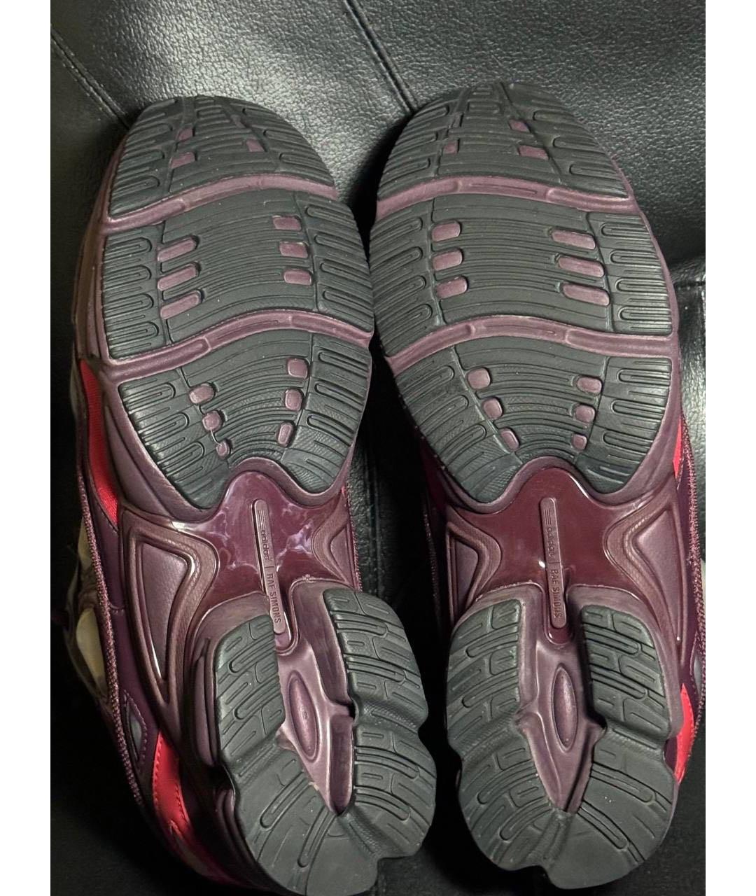 ADIDAS X RAF SIMONS Красные текстильные низкие кроссовки / кеды, фото 8