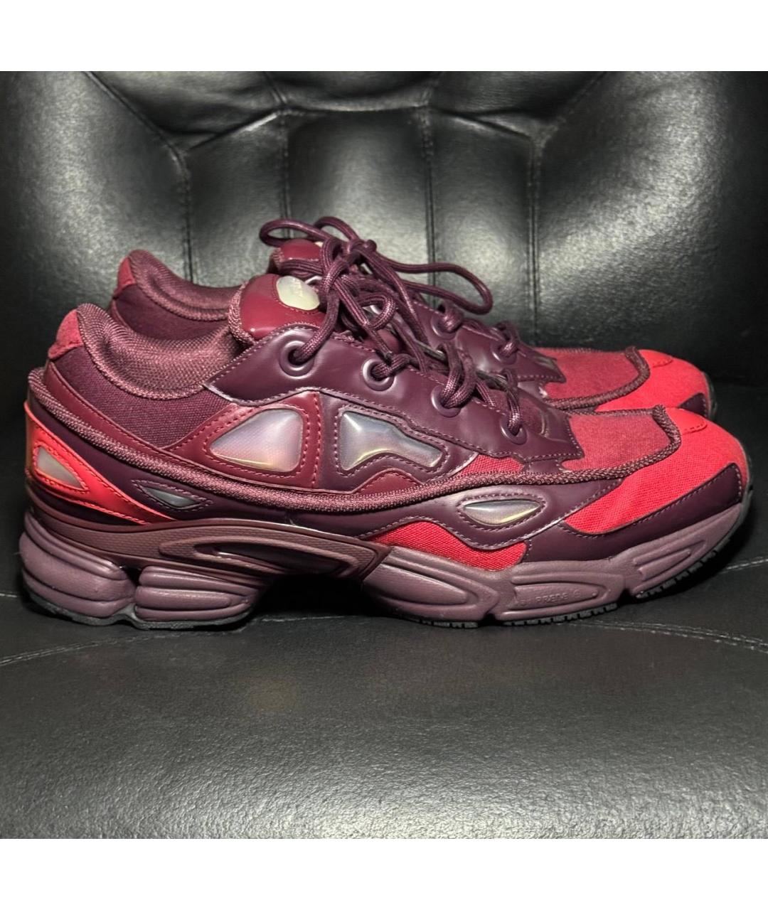 ADIDAS X RAF SIMONS Красные текстильные низкие кроссовки / кеды, фото 9