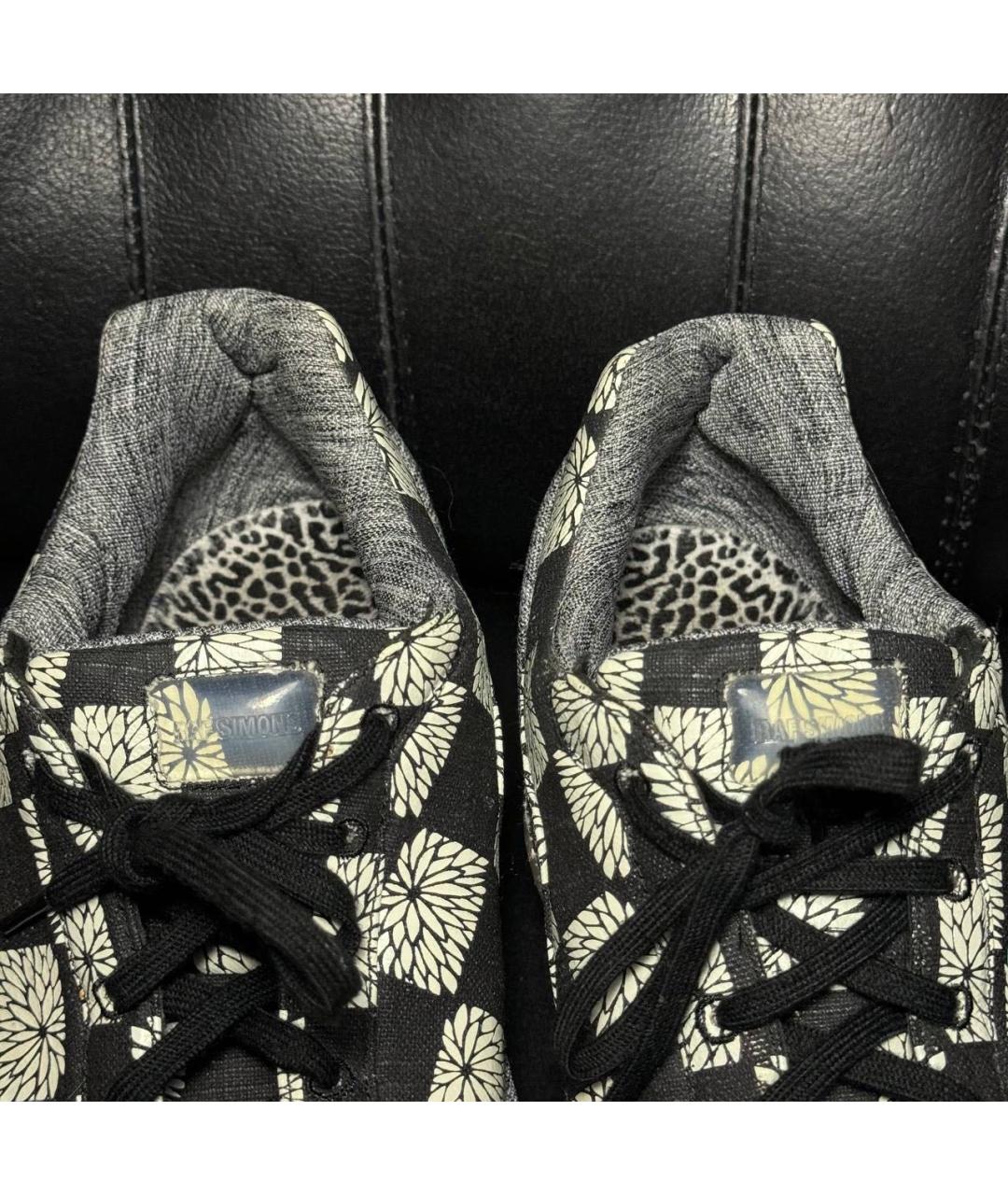 ADIDAS X RAF SIMONS Черные текстильные низкие кроссовки / кеды, фото 7