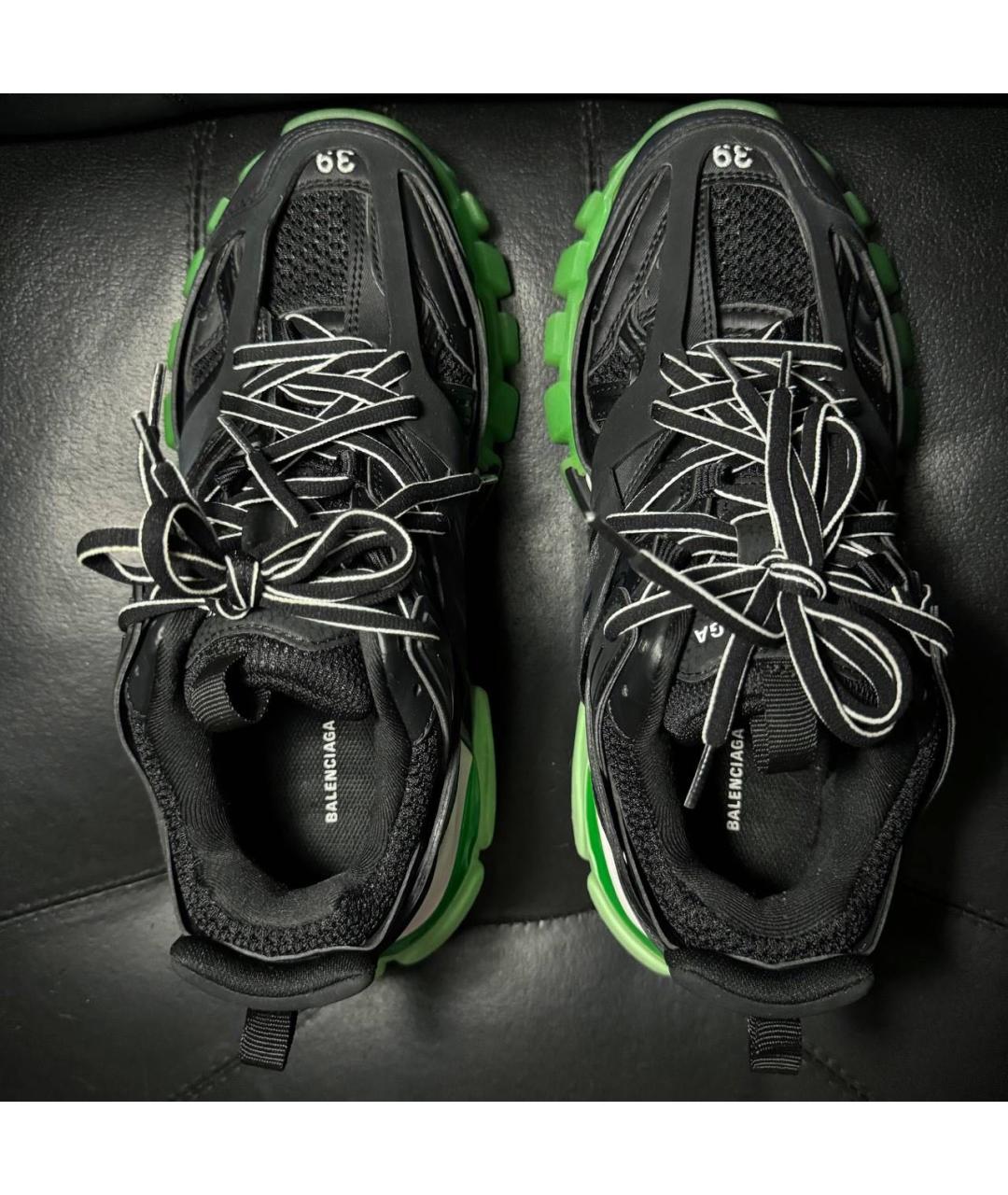 BALENCIAGA Черные текстильные низкие кроссовки / кеды, фото 6