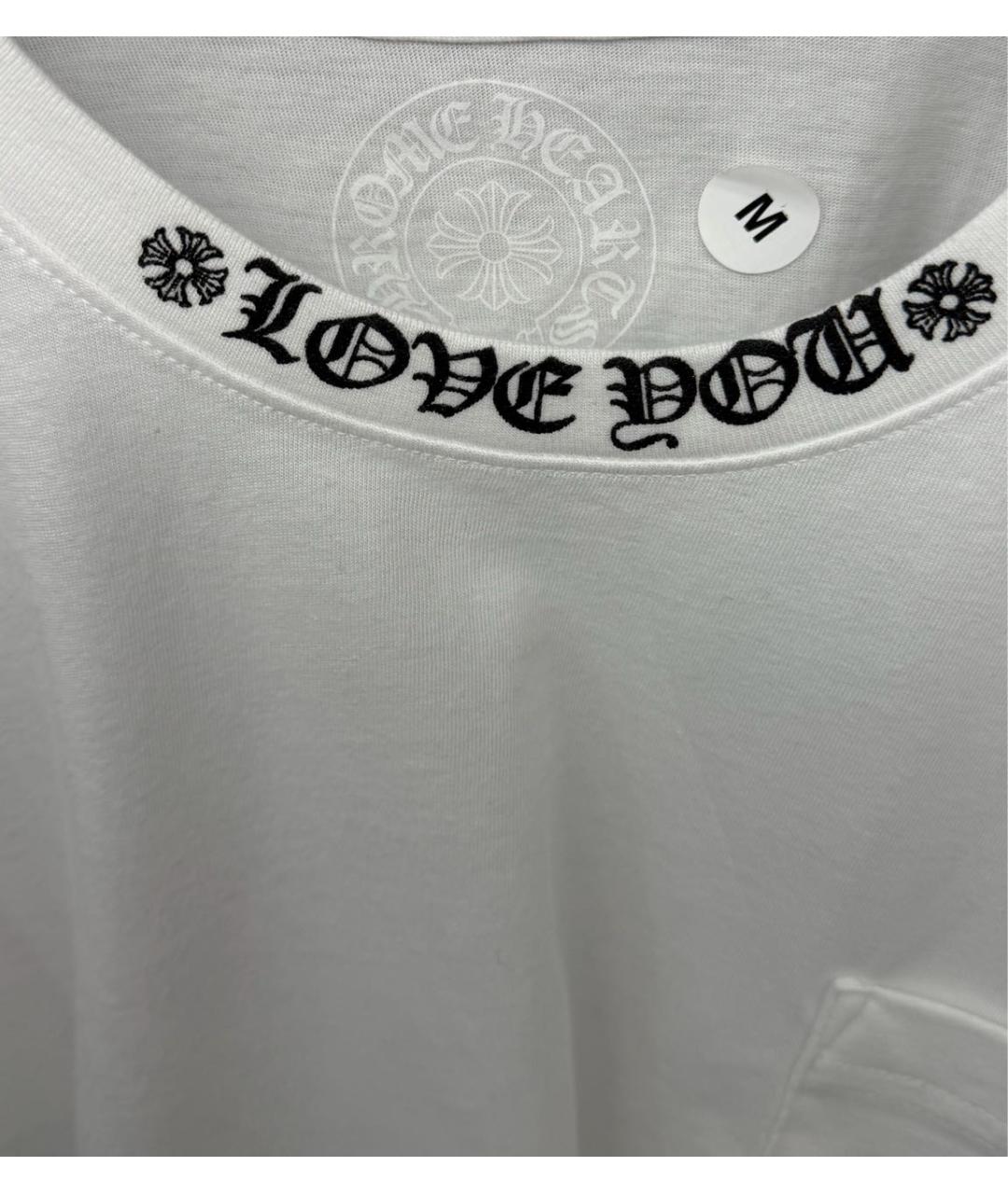 CHROME HEARTS Белая футболка, фото 3