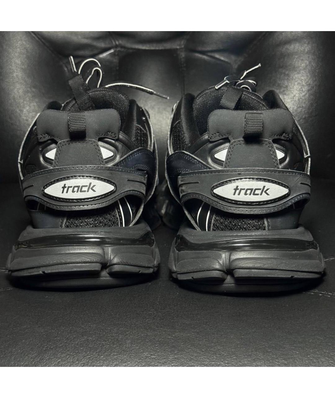 BALENCIAGA Черные текстильные низкие кроссовки / кеды, фото 2