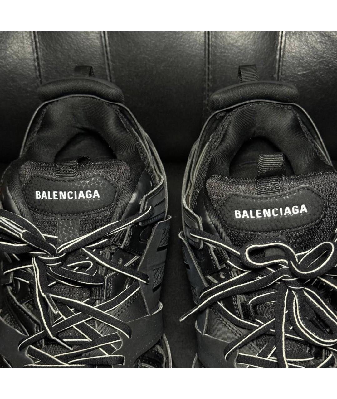 BALENCIAGA Черные текстильные низкие кроссовки / кеды, фото 7