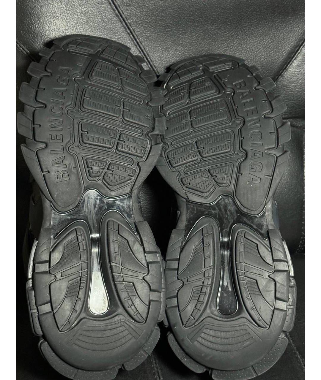 BALENCIAGA Черные текстильные низкие кроссовки / кеды, фото 8