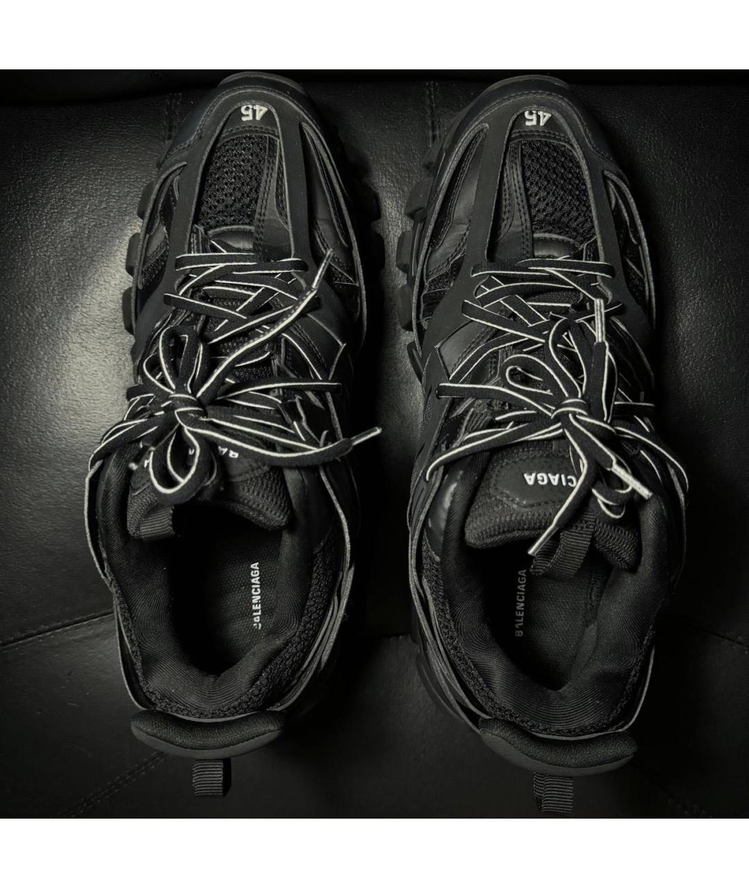 BALENCIAGA Черные текстильные низкие кроссовки / кеды, фото 6