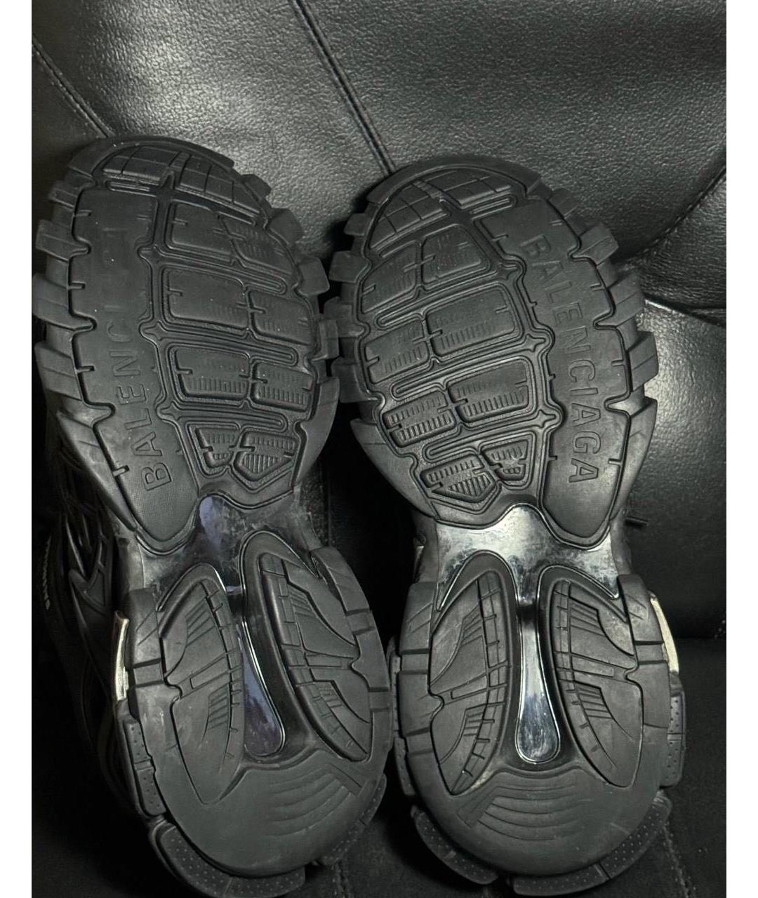 BALENCIAGA Черные текстильные низкие кроссовки / кеды, фото 8