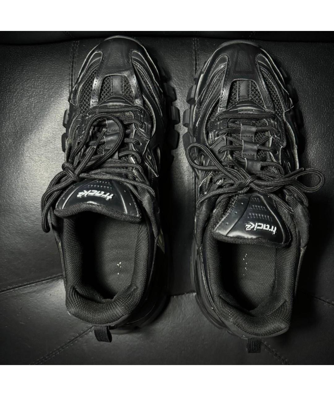 BALENCIAGA Черные текстильные низкие кроссовки / кеды, фото 6