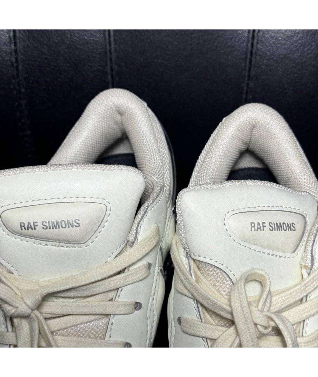 ADIDAS X RAF SIMONS Белые текстильные низкие кроссовки / кеды, фото 8