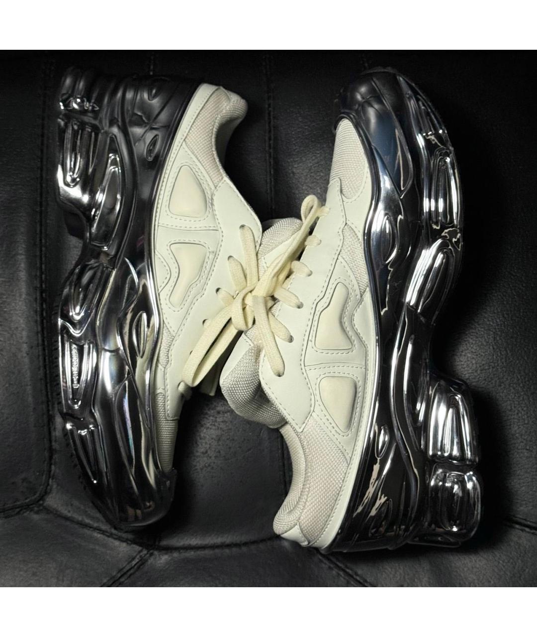 ADIDAS X RAF SIMONS Белые текстильные кроссовки, фото 4