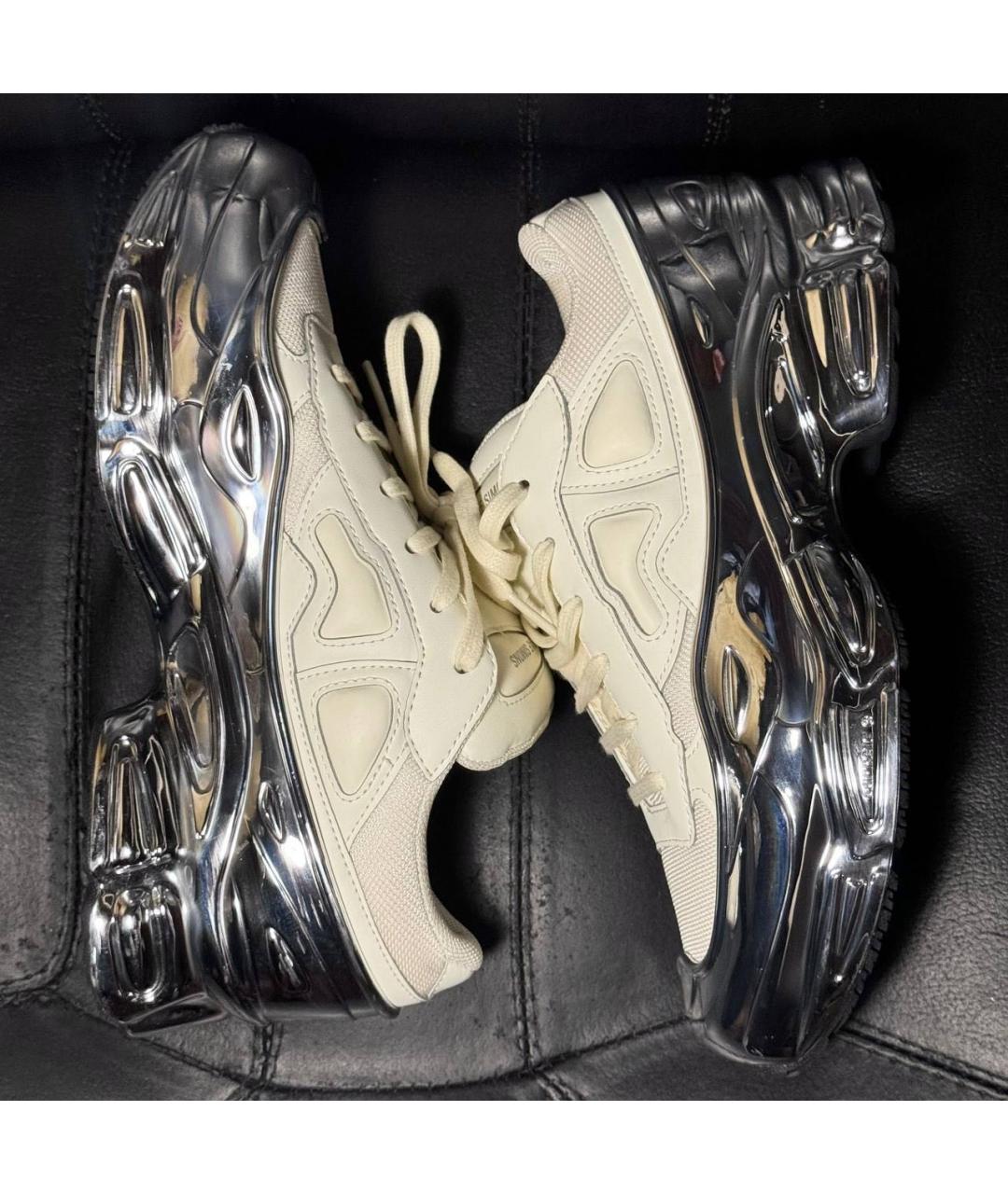 ADIDAS X RAF SIMONS Белые текстильные кроссовки, фото 5