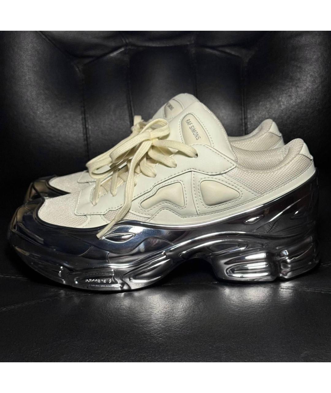 ADIDAS X RAF SIMONS Белые текстильные кроссовки, фото 3