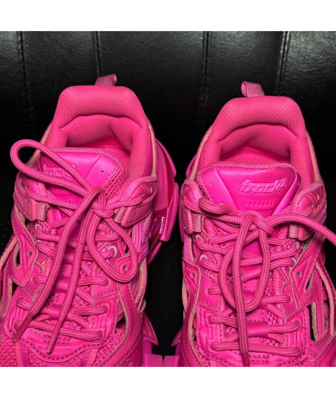 BALENCIAGA Розовые текстильные кроссовки, фото 7