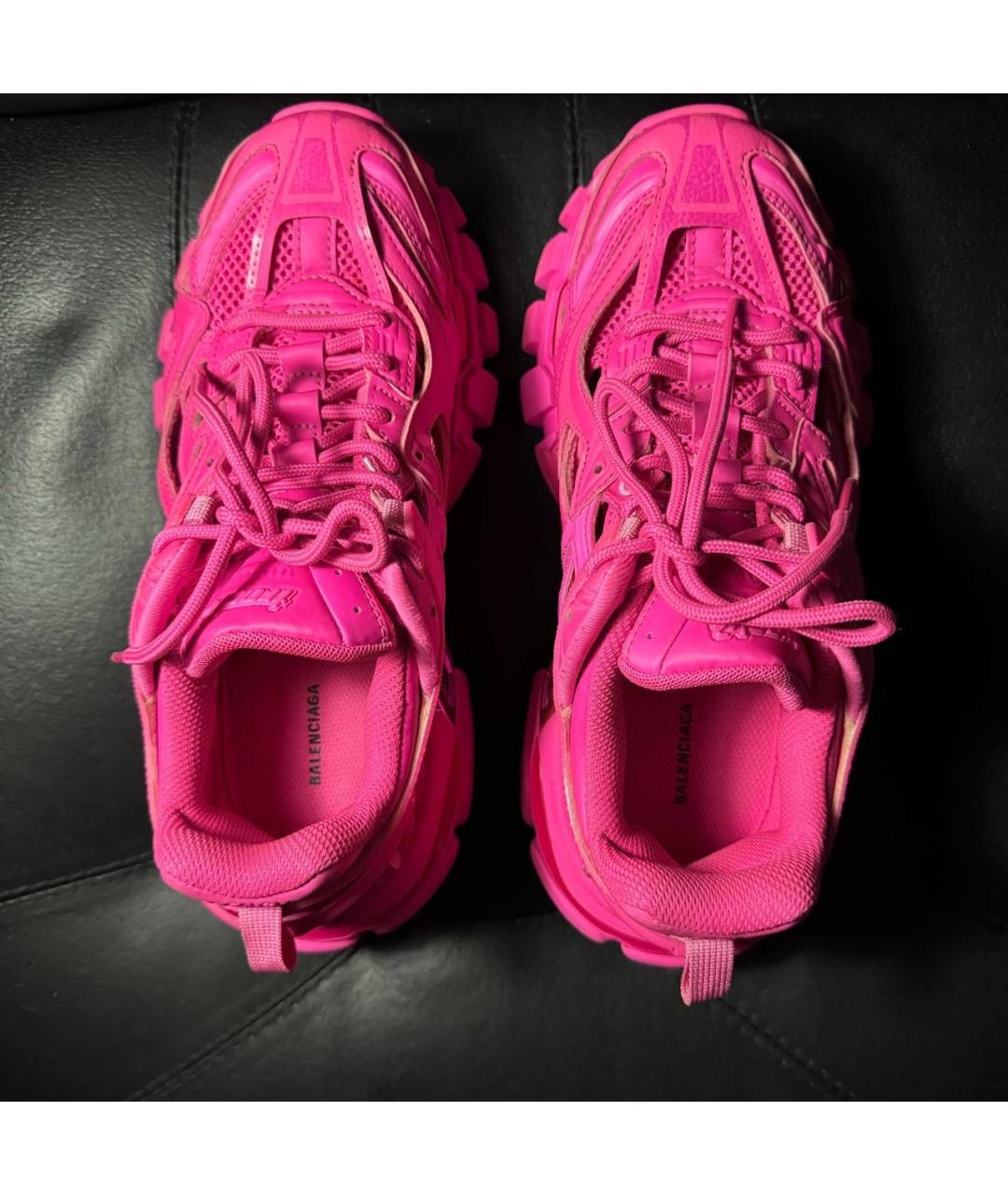 BALENCIAGA Розовые текстильные кроссовки, фото 6
