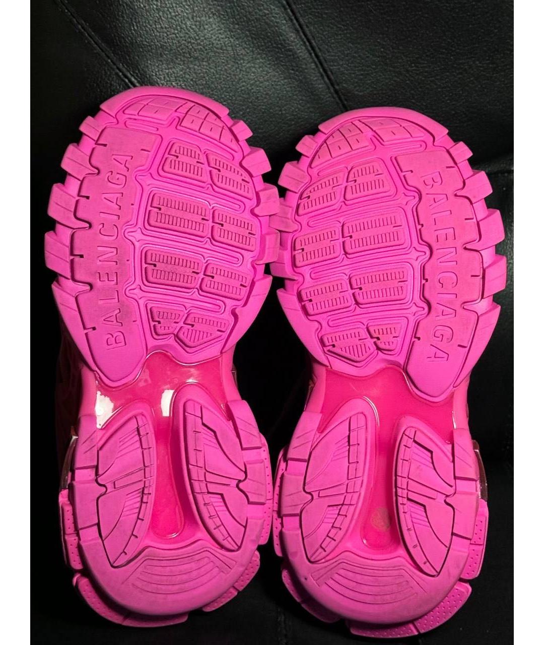 BALENCIAGA Розовые текстильные кроссовки, фото 8