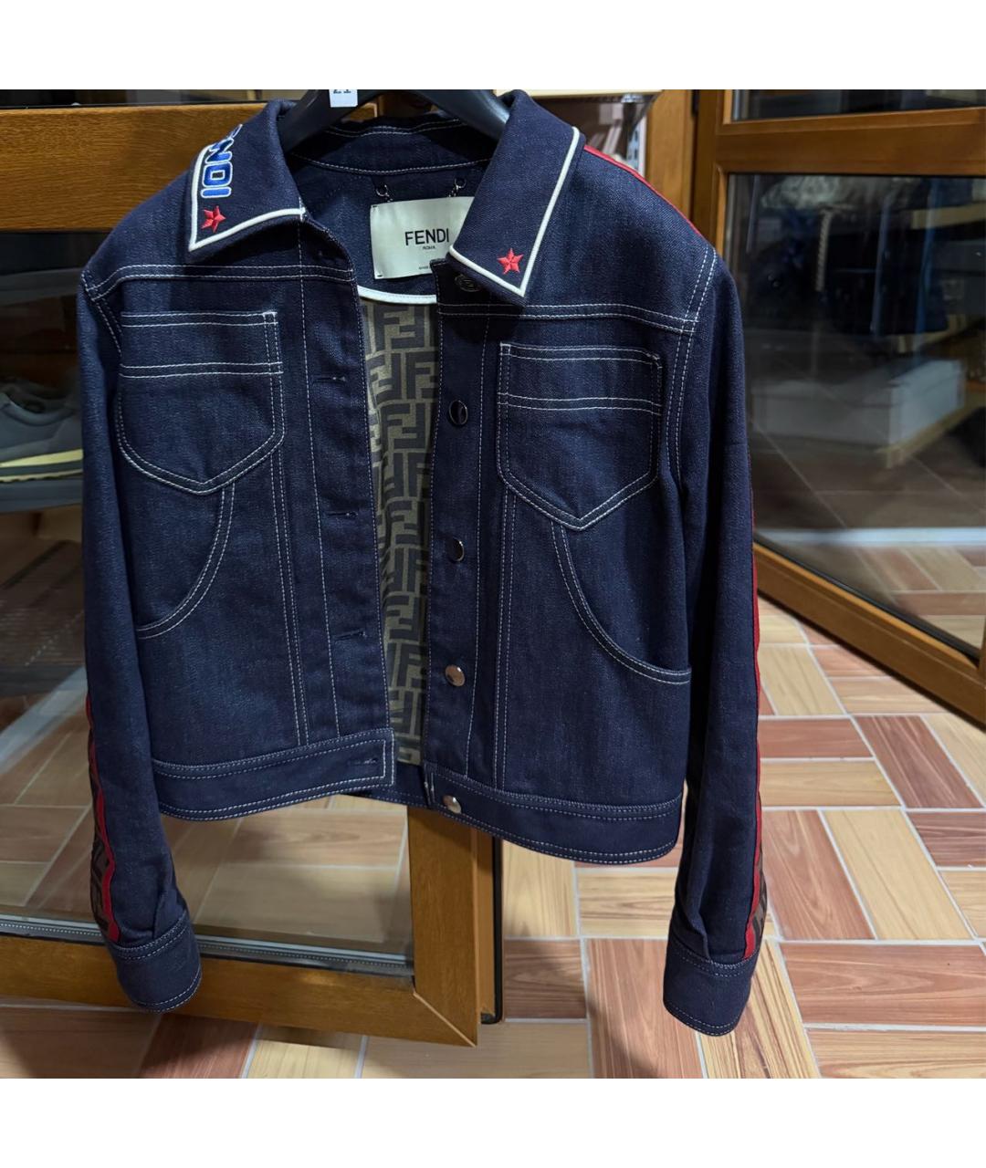 FENDI Мульти деним куртка, фото 5