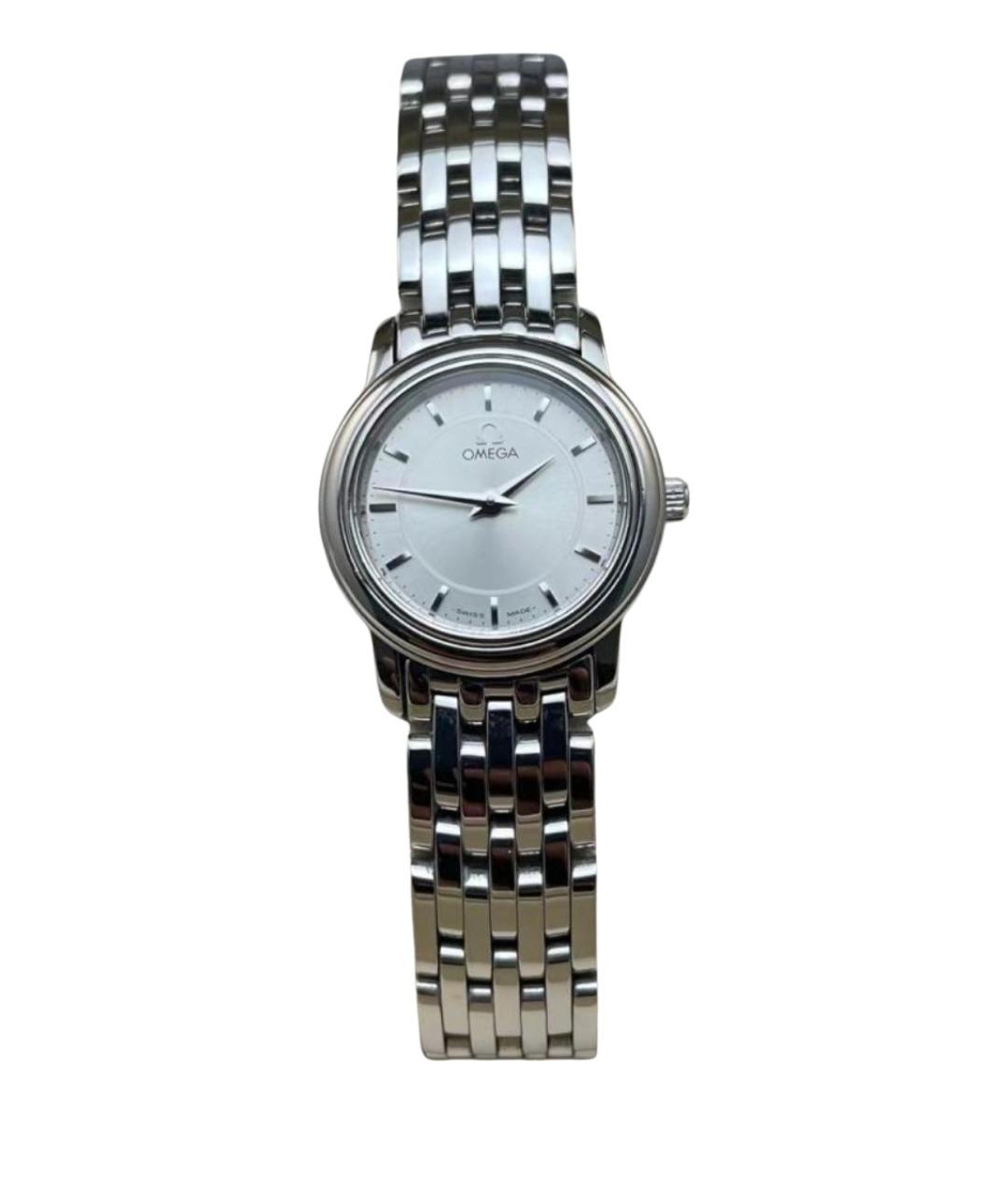 OMEGA Серебряные металлические часы, фото 1