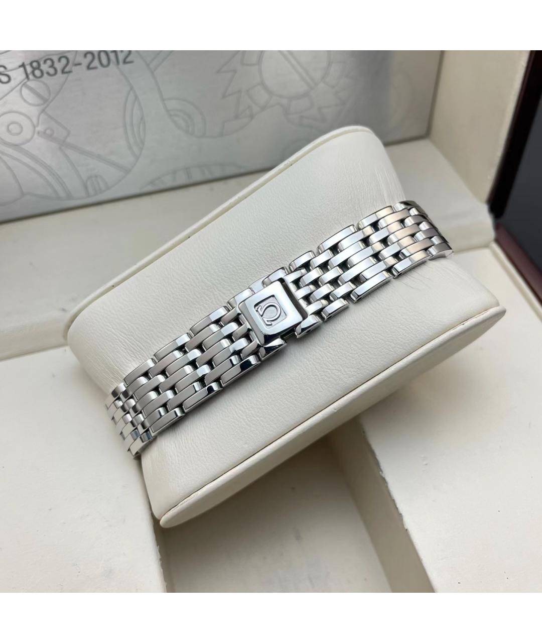 OMEGA Серебряные металлические часы, фото 6