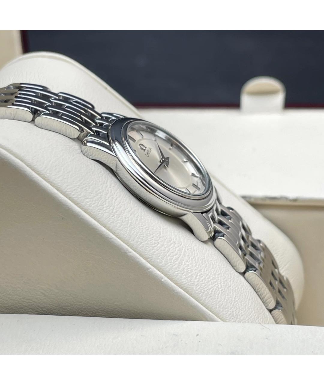 OMEGA Серебряные металлические часы, фото 5