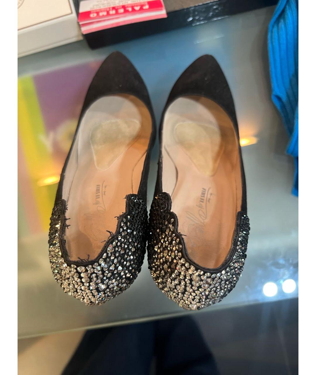 LE SILLA Черные замшевые туфли, фото 3