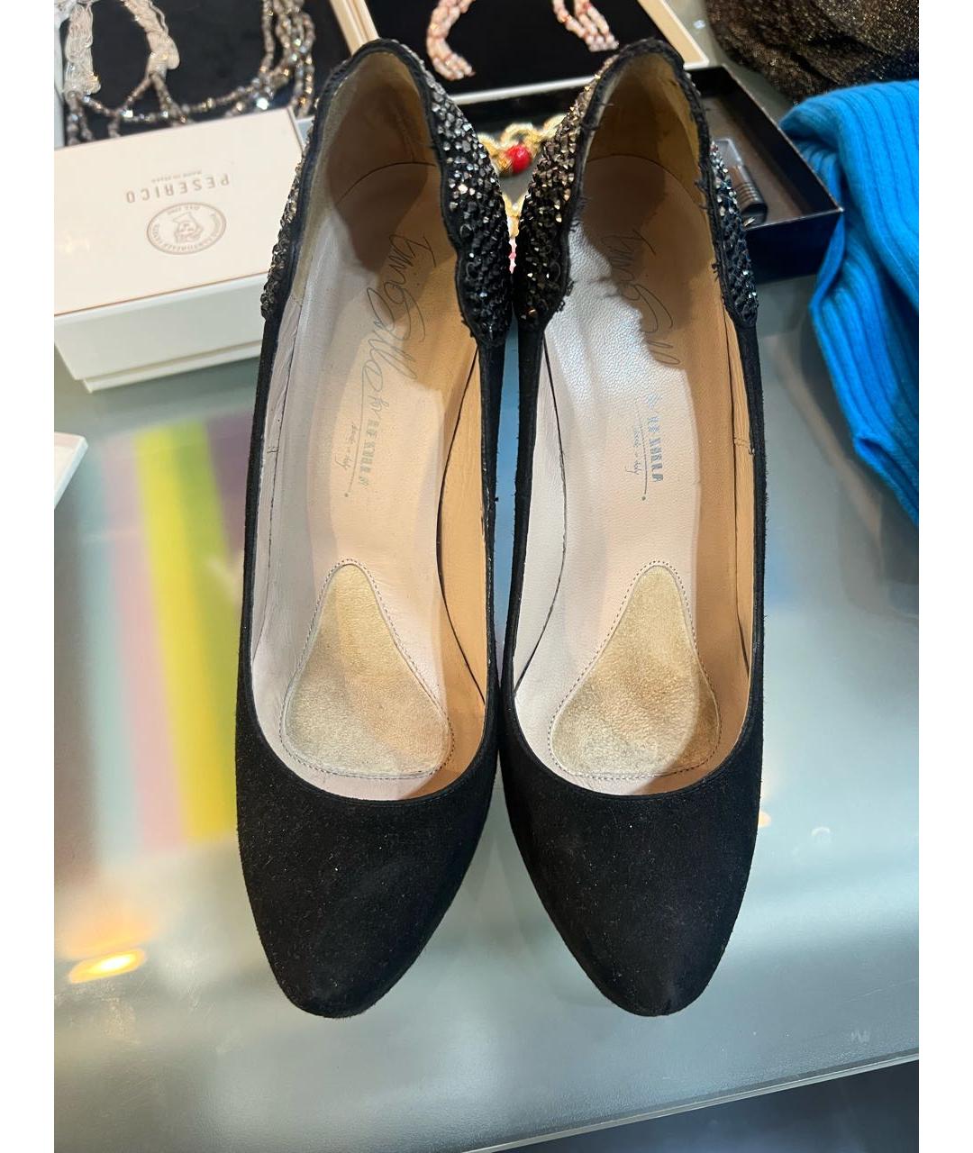 LE SILLA Черные замшевые туфли, фото 2