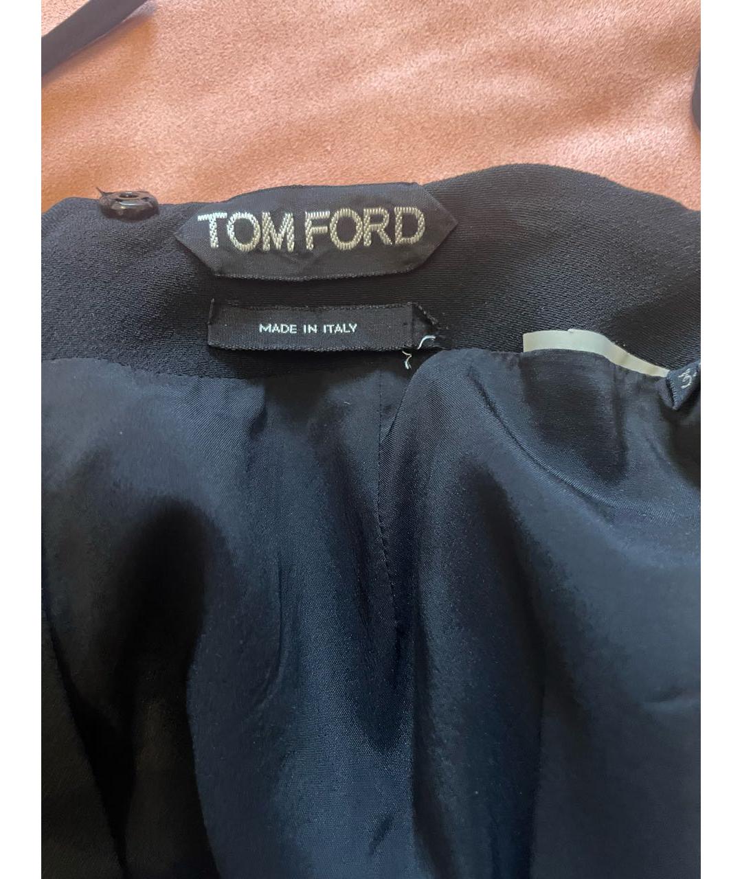 TOM FORD Черная юбка миди, фото 3