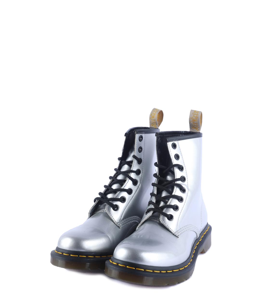 DR. MARTENS Серебряные ботинки, фото 5