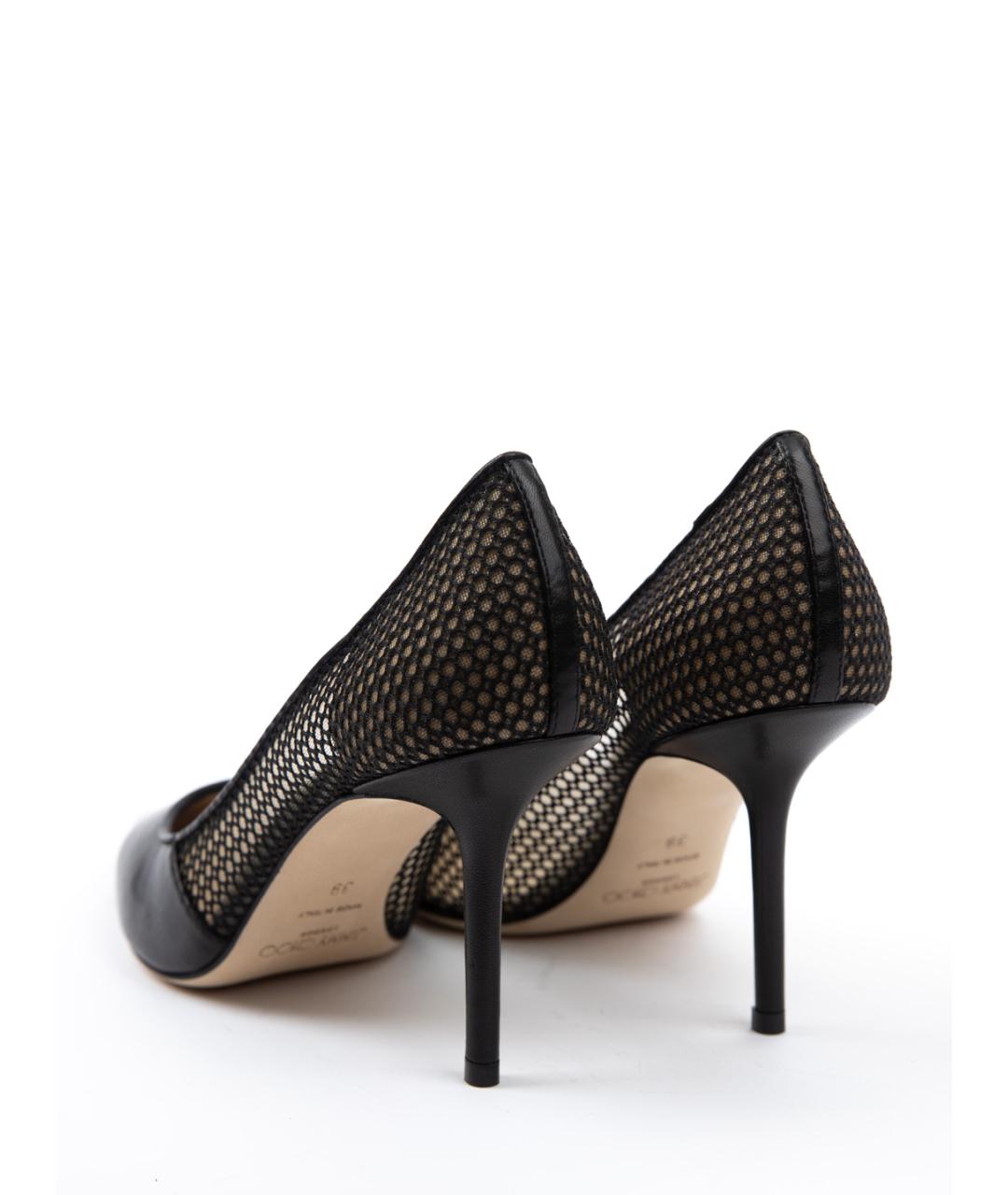 JIMMY CHOO Черные кожаные туфли, фото 3