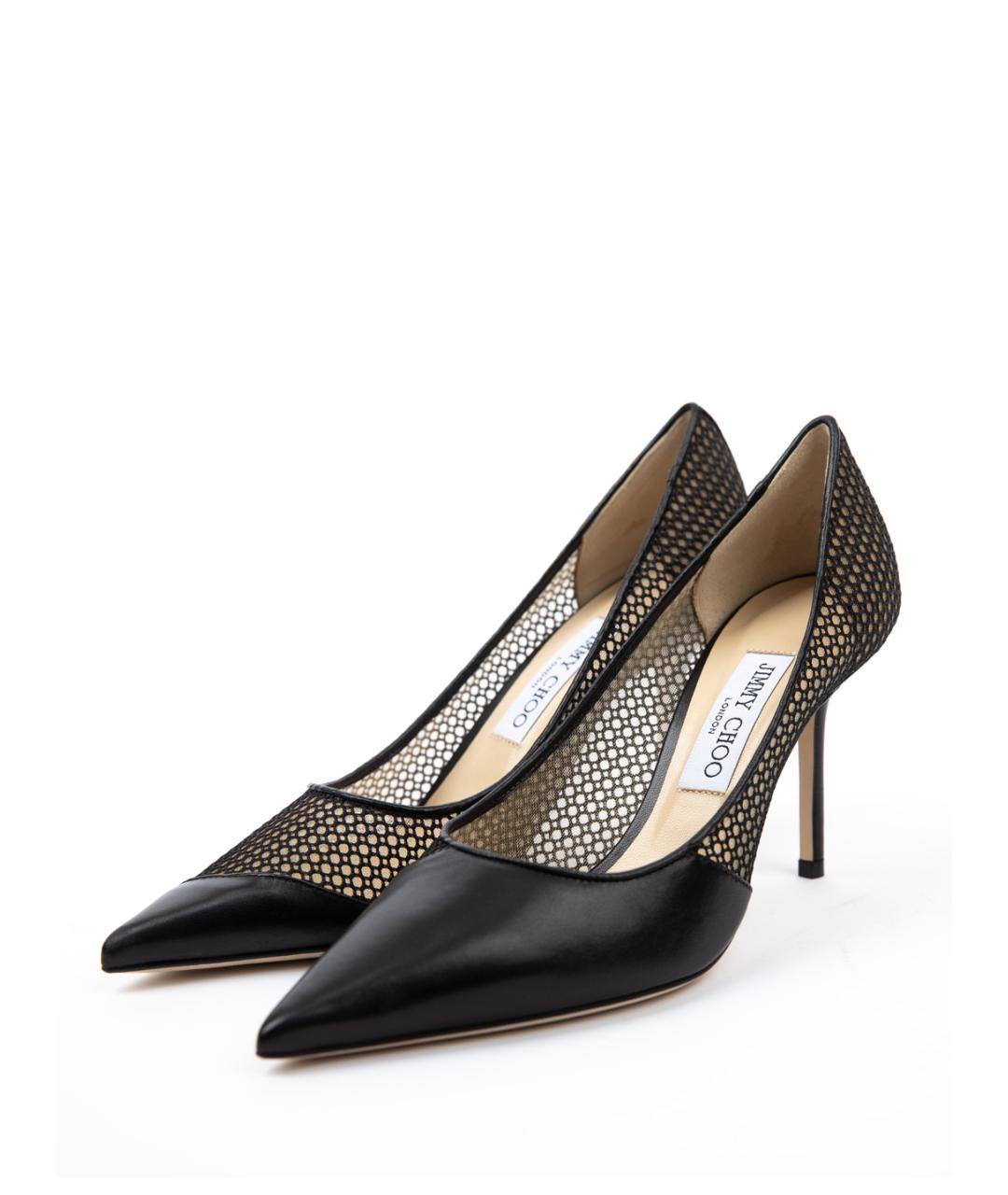 JIMMY CHOO Черные кожаные туфли, фото 2