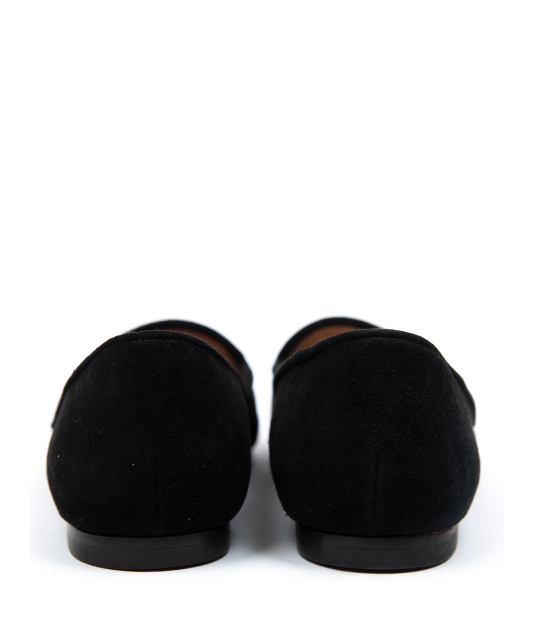 AQUAZZURA Черные замшевые мокасины, фото 3