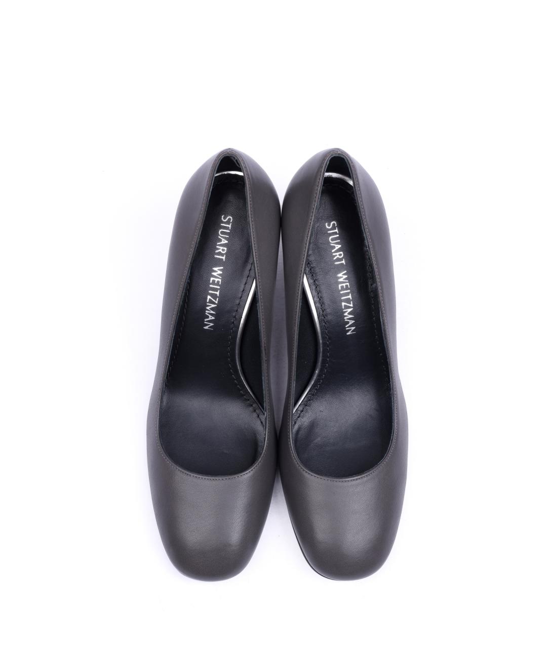 STUART WEITZMAN Черные кожаные туфли, фото 3