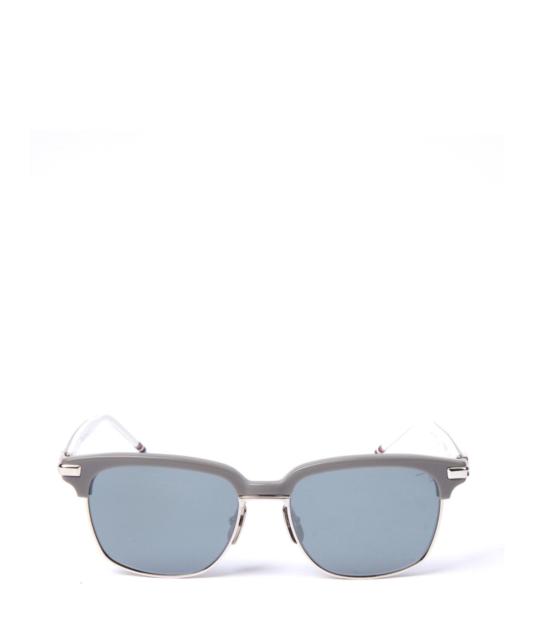 THOM BROWNE Серебряные металлические солнцезащитные очки, фото 2