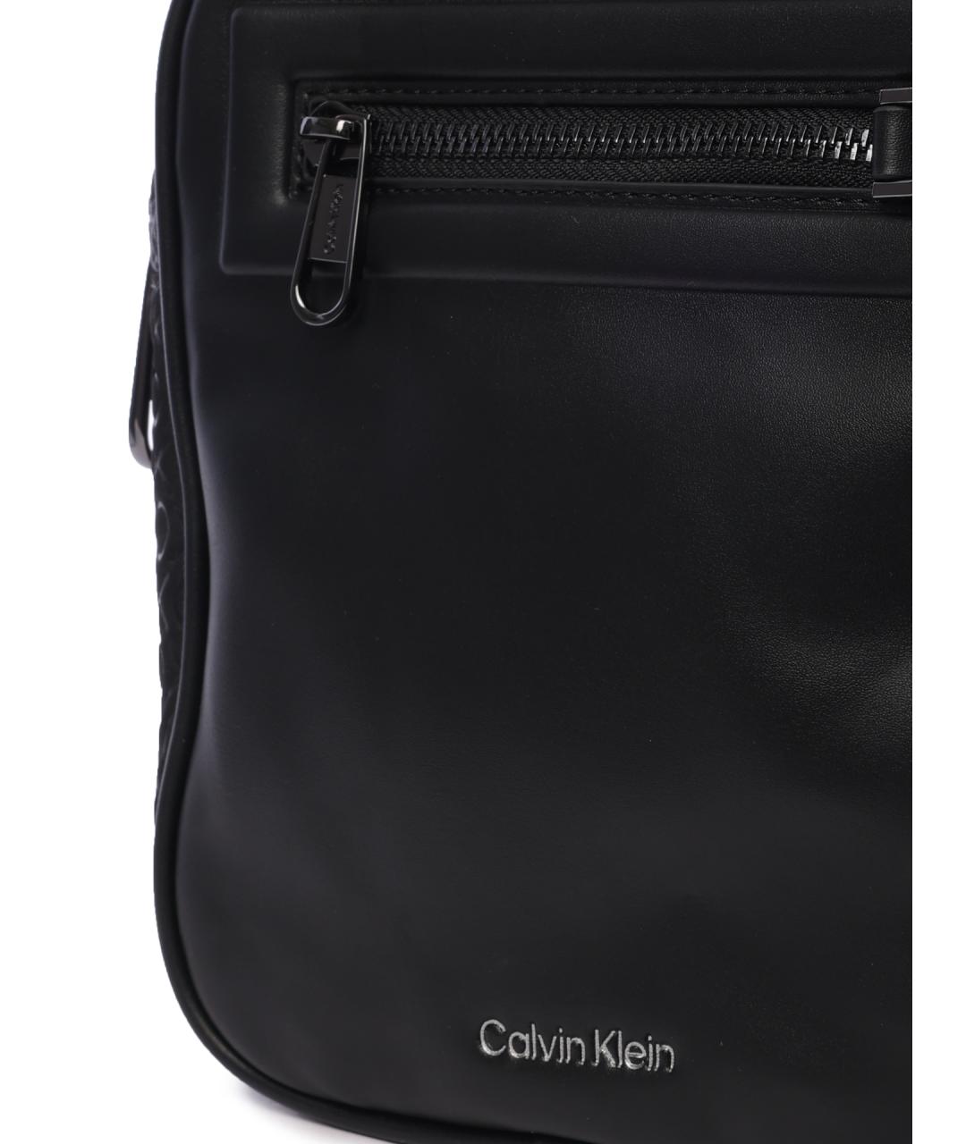 CALVIN KLEIN Черная сумка на плечо, фото 4