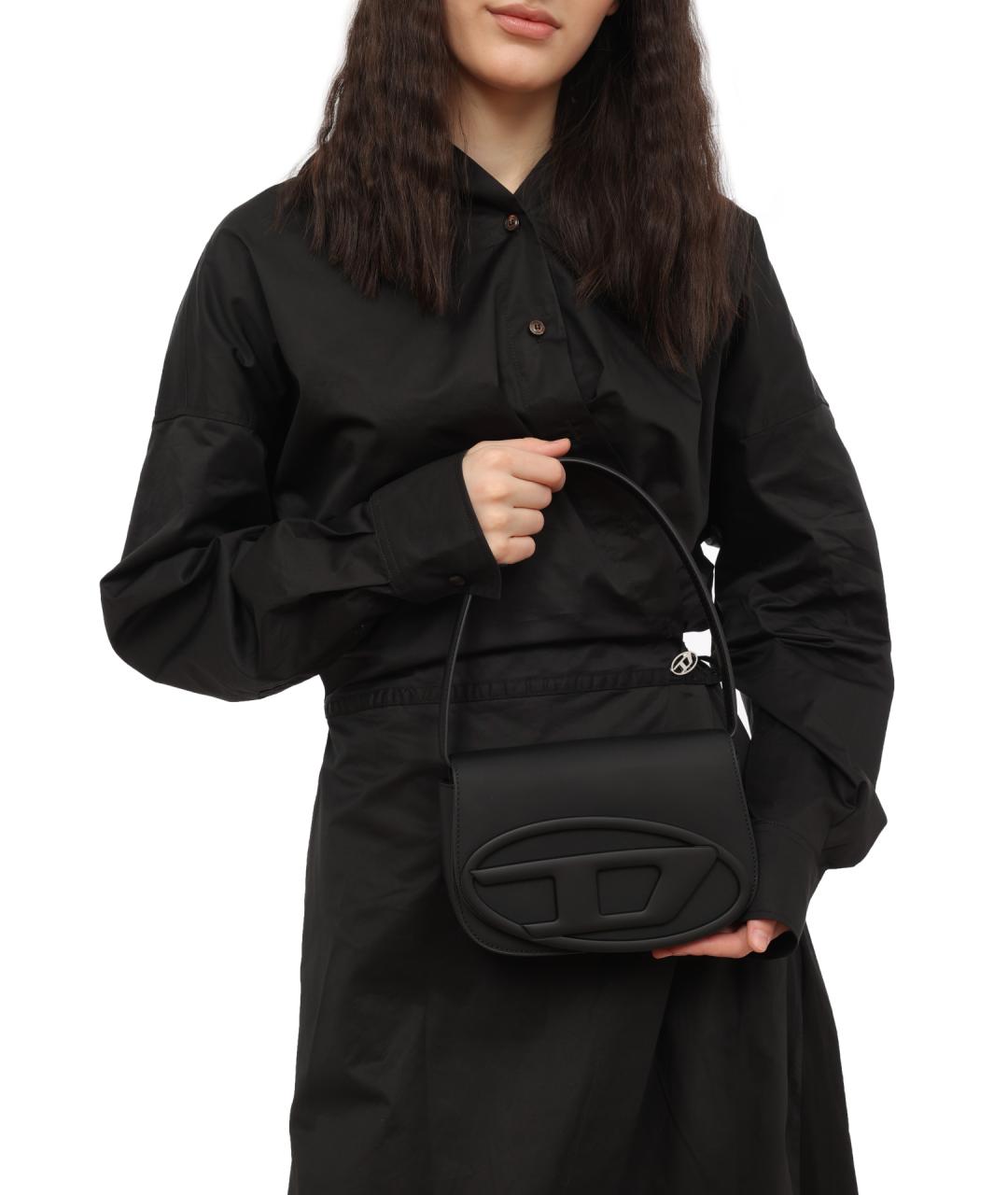 DIESEL Черная сумка через плечо, фото 2