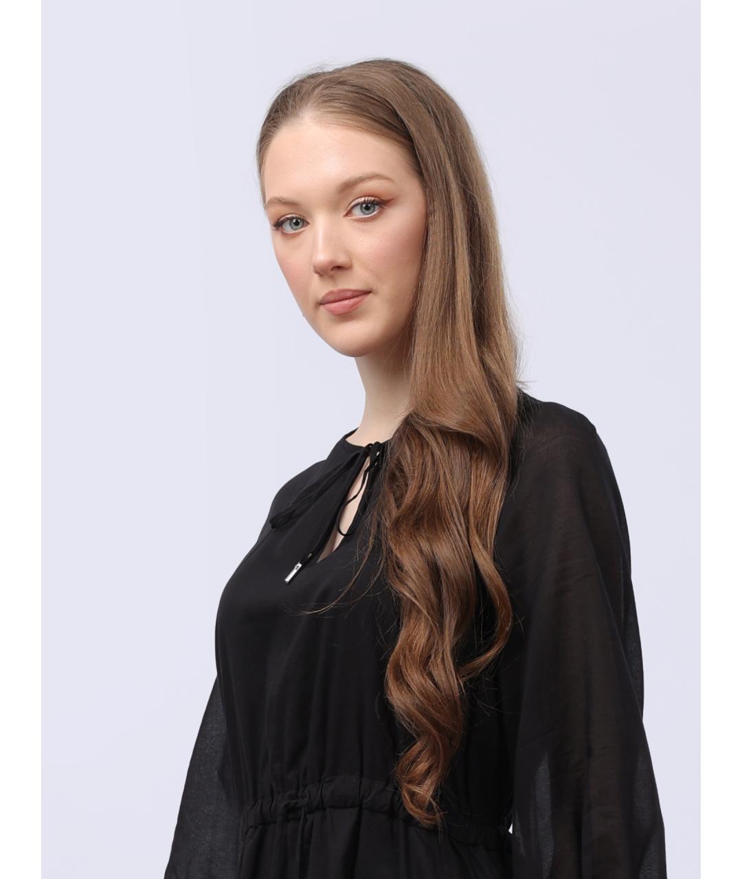 PESERICO Черное повседневное платье, фото 5