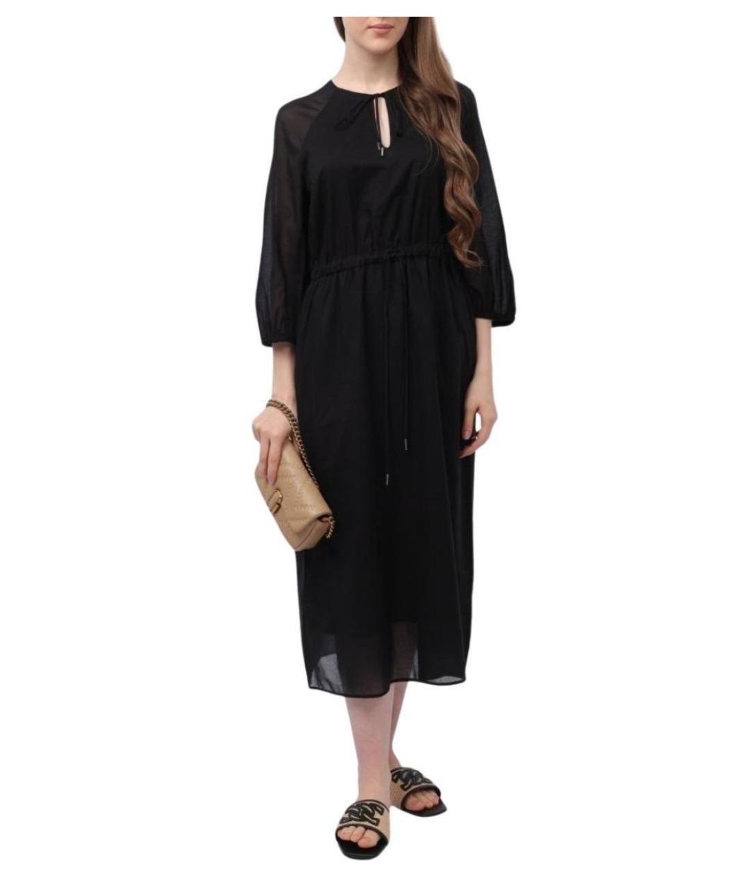 PESERICO Черное повседневное платье, фото 1