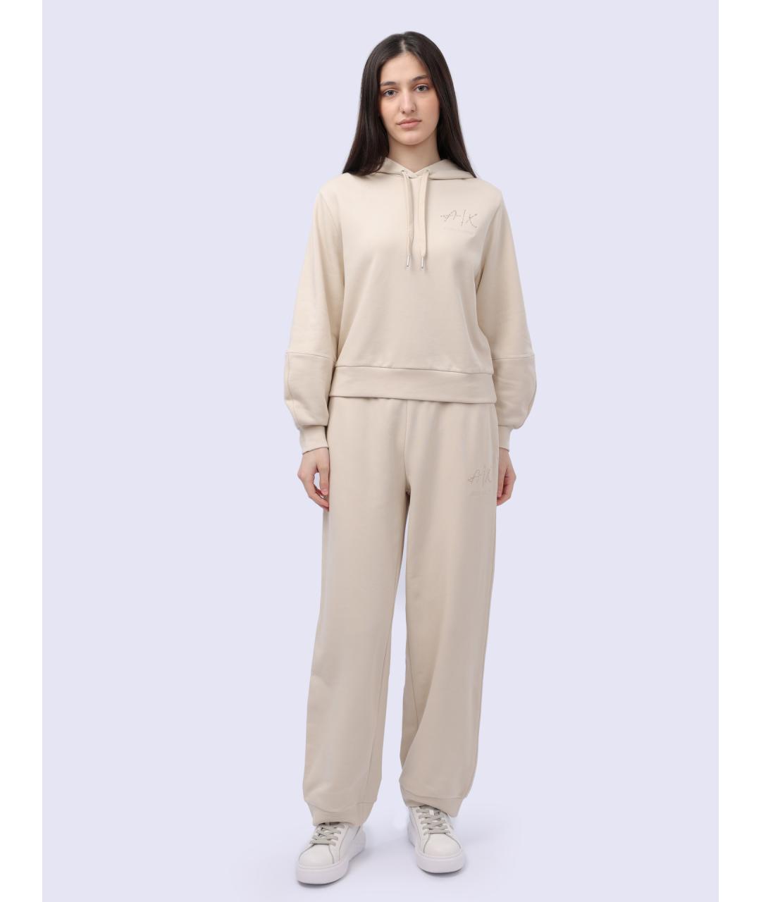 ARMANI EXCHANGE Бежевые прямые брюки, фото 2