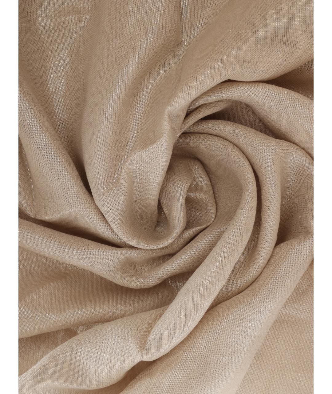 BRUNELLO CUCINELLI Бежевый льняной шарф, фото 1