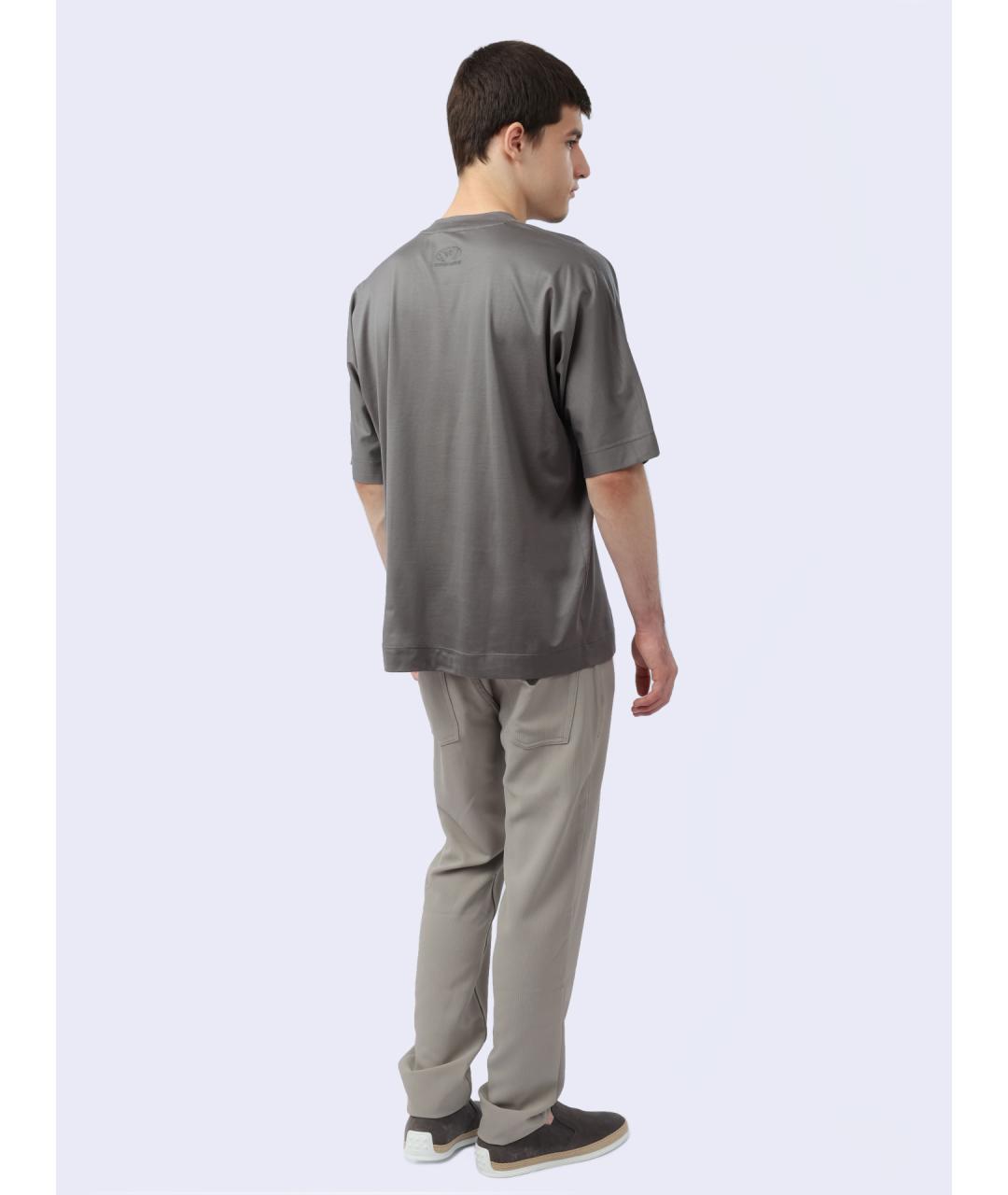 EMPORIO ARMANI Серая футболка, фото 6