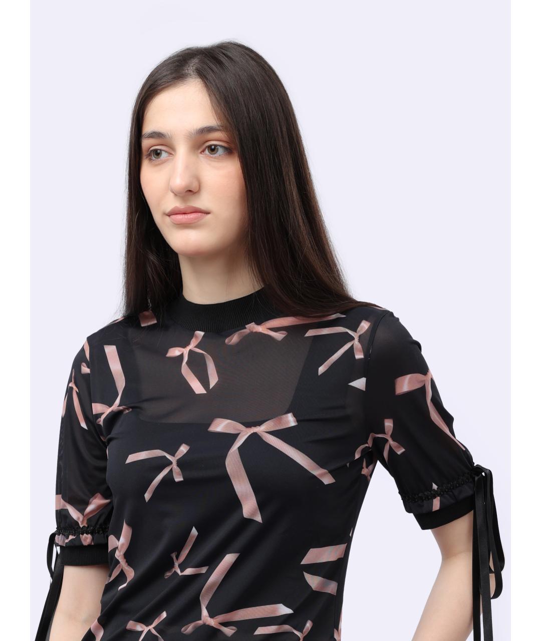PINKO Черная футболка, фото 4