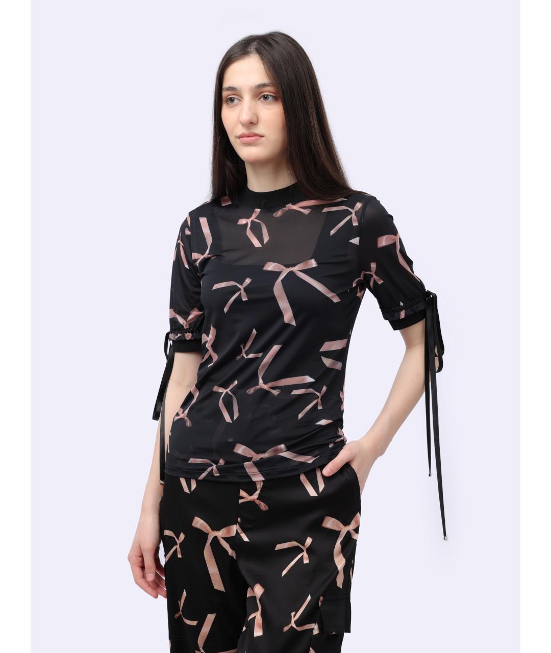 PINKO Черная футболка, фото 3