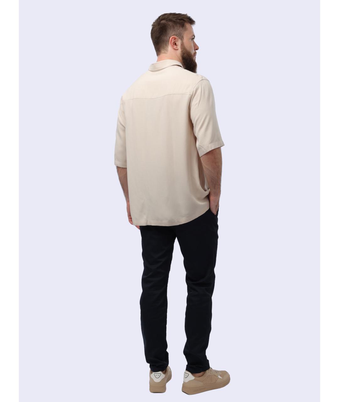 ARMANI EXCHANGE Бежевая кэжуал рубашка, фото 6